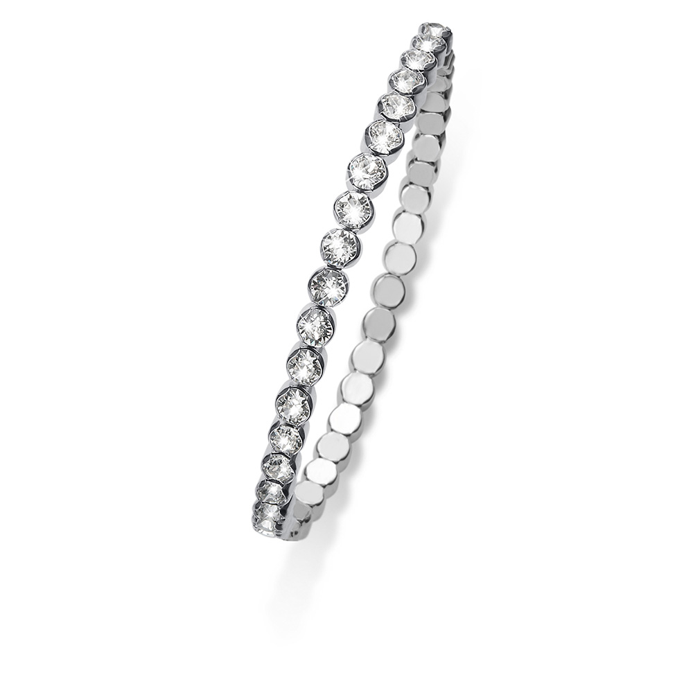 Stříbrný náramek s krystaly Swarovski Oliver Weber 31013-001 | Piercing- sperky.cz